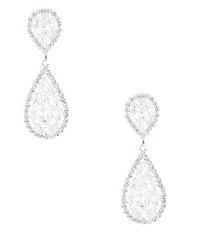 Cezanne Teardrop Stone Mix Drop Earrings