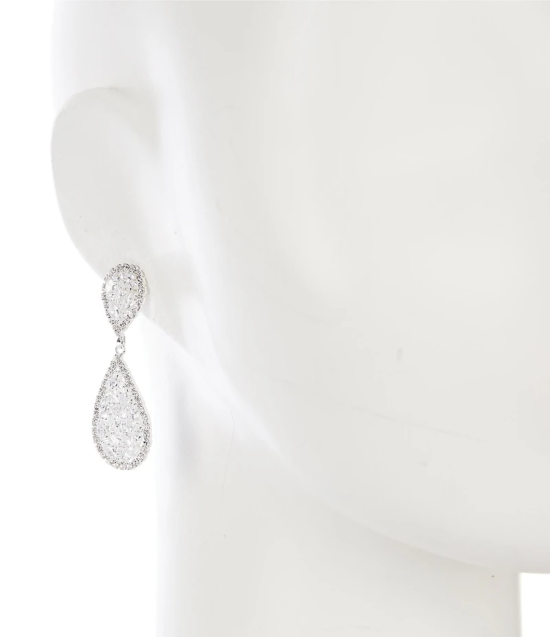 Cezanne Teardrop Stone Mix Drop Earrings