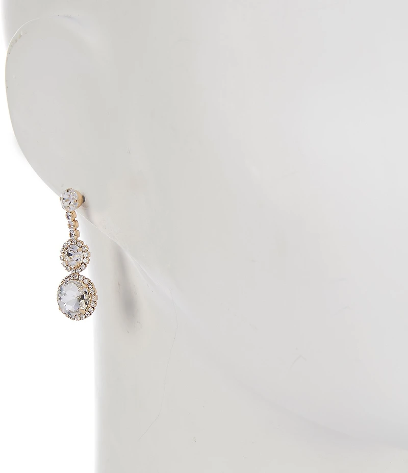 Cezanne Tiered Stones Drop Earrings