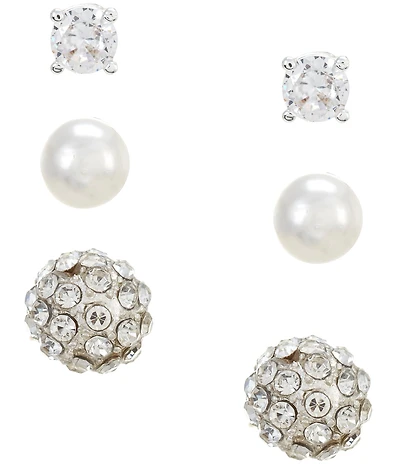 Cezanne Trio Stud Earrings Set