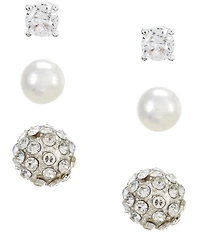 Cezanne Trio Stud Earrings Set