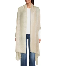 Cezanne Wide Pleat Shine Evening Wrap