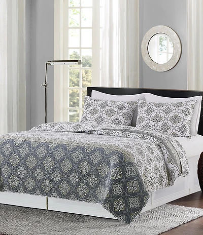 C&F Home Booker Medallion Reversible Cotton Quilt Mini Set