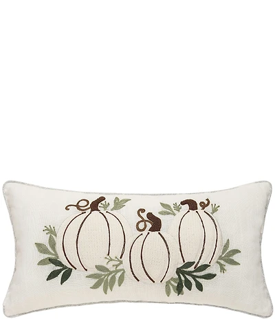 C&F Home Fall Harvest Collection White Pumpkin Trio Throw Pillow