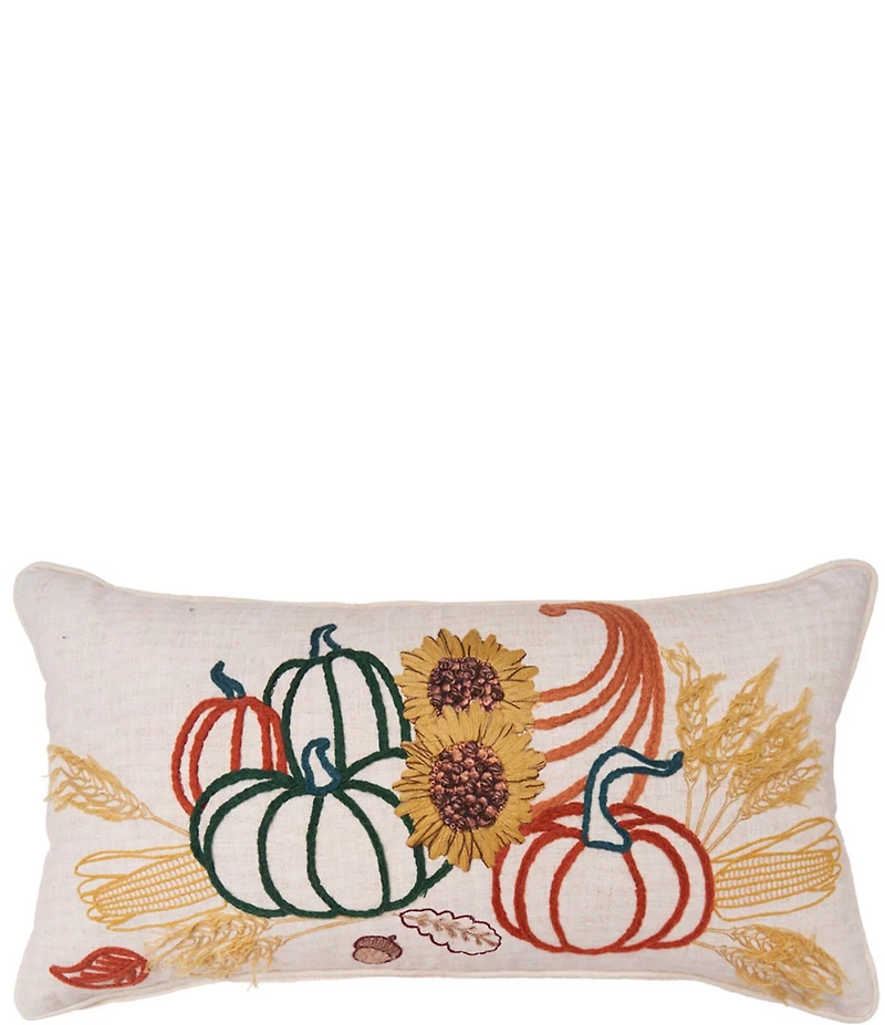 C&F Home Festive Fall Collection Autumn Botanical Cornucopia Throw Pillow