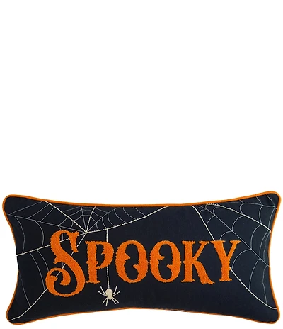 C&F Home Halloween Collection Spooky Spider Web Throw Pillow