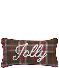 C&F Home Holiday Collection Jolly Plaid Throw Pillow