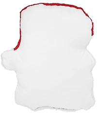 C&F Home Holiday Collection St. Nick Santa Claus Christmas Shaped Hooked Throw Pillow