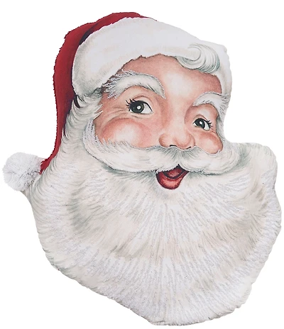 C&F Home Holiday Collection Vintage Santa Shaped Throw Pillow