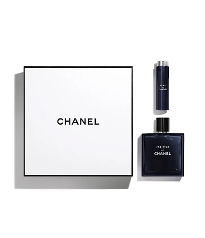 CHANEL BLEU DE CHANEL 3.4 OZ. EAU DE TOILETTE WITH TWIST AND SPRAY GIFT SET