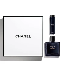 CHANEL BLEU DE CHANEL 3.4 OZ. PARFUM WITH TWIST AND SPRAY GIFT SET