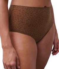 Chantelle Animal Print Soft Stretch High Waisted Brief Panty