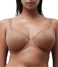 Chantelle Belle Lightweight Floral Mesh Spacer Cup Plunge Bra
