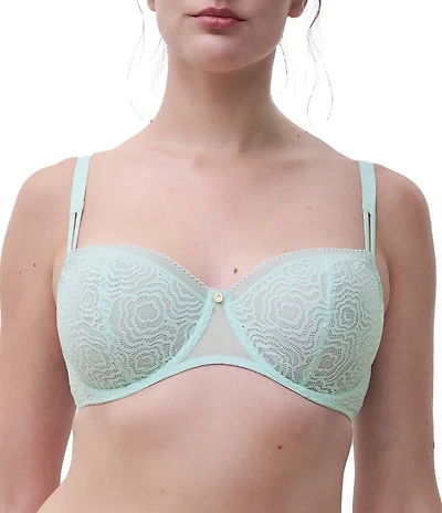 Chantelle C Jolie Demi Floral Lace Adjustable Underwire Bra