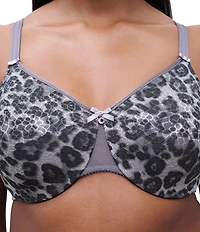 Chantelle C Magnifique Seamless Unlined Minimizer Leopard Print Bra