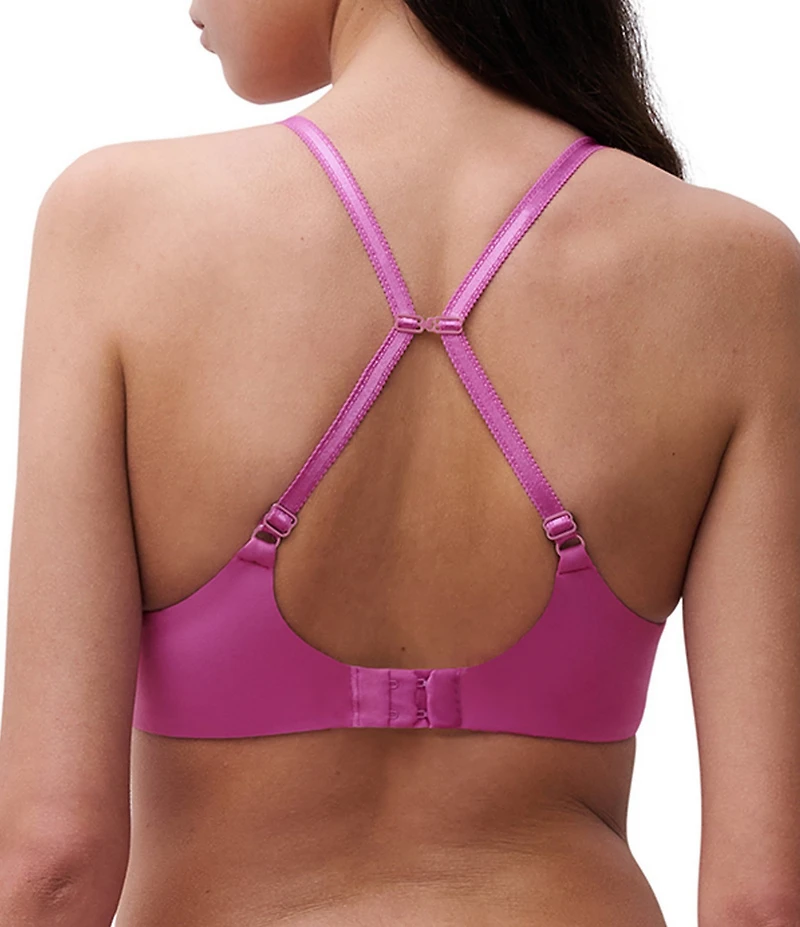 Chantelle Norah Chic Sheer Lace Detail Convertible Plunge T-Shirt Bra