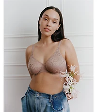 Chantelle Norah Floral Stretch Lace Full Coverage T-Shirt Seamless Bra