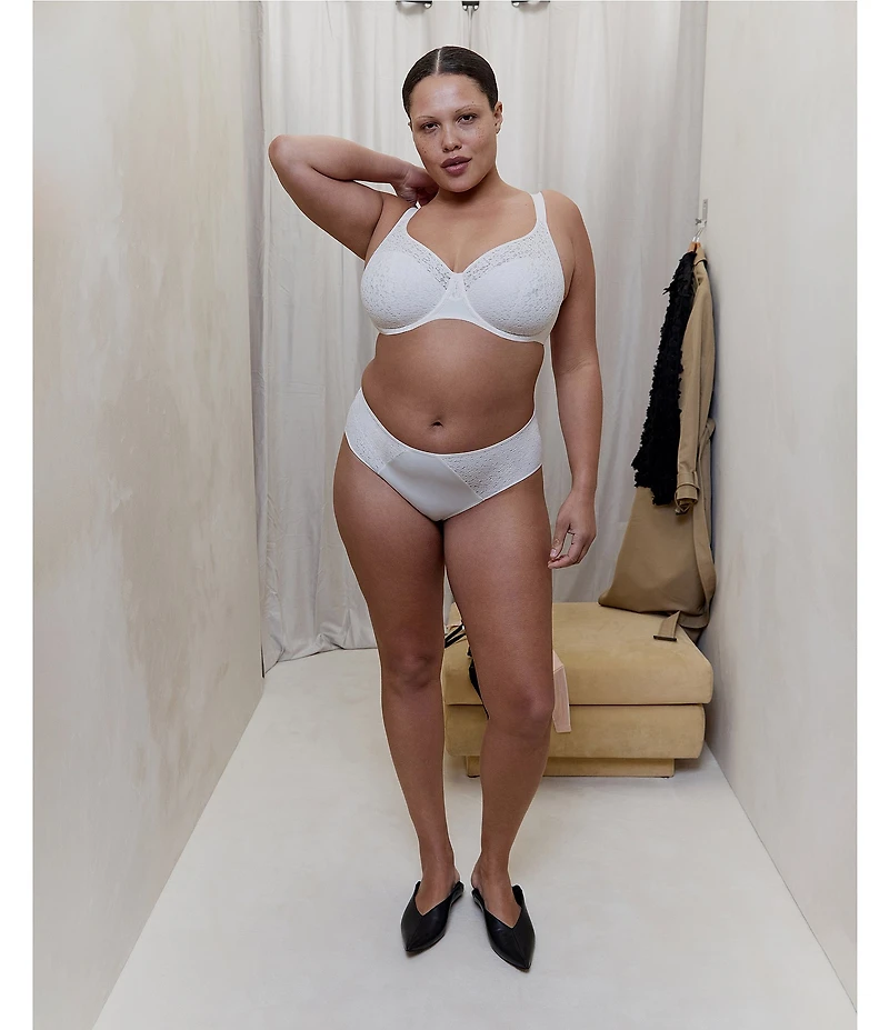 Chantelle Norah Floral Stretch Lace Full Coverage T-Shirt Seamless Bra