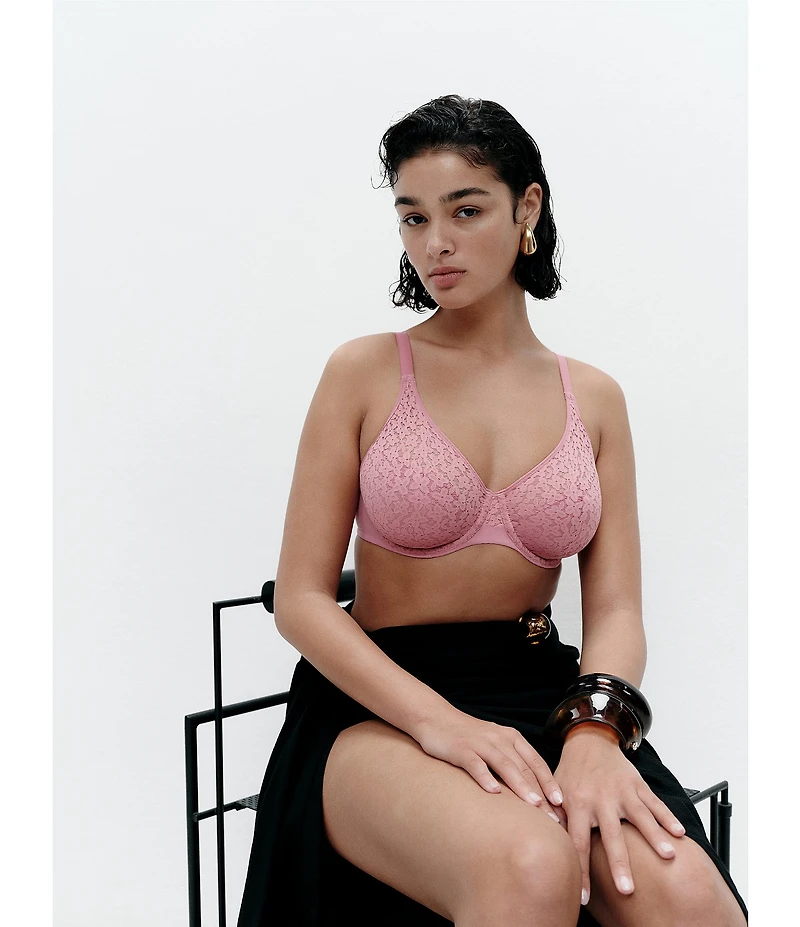 Chantelle Norah Floral Stretch Lace Full Coverage T-Shirt Seamless Bra