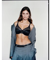 Chantelle Norah Floral Stretch Lace Full Coverage T-Shirt Seamless Bra