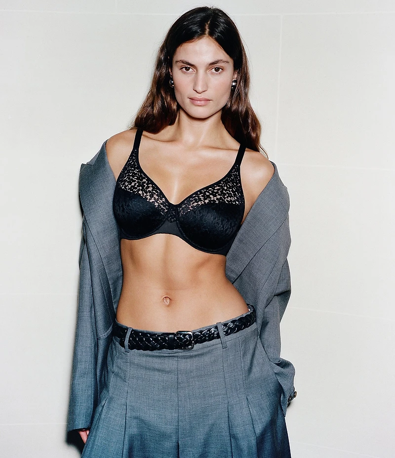 Chantelle Norah Floral Stretch Lace Full Coverage T-Shirt Seamless Bra