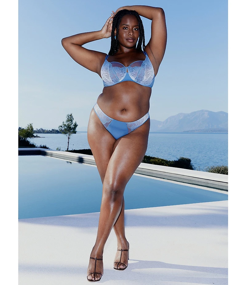 Chantelle Pulp Crush Lace Unlined Demi Bra