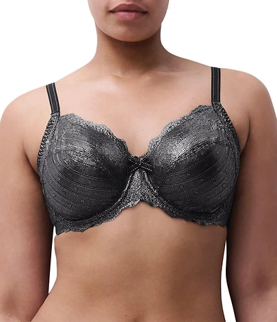 Chantelle Rive Gauche Floral Stretch Lace 3-Part Cup Underwire Bra