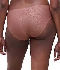 Chantelle Soft Stretch Seamless Shimmer Leopard Print Hipster Panty