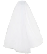 Chantilly Place Big Girls Beaded Trim Mesh Veil