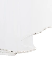 Chantilly Place Big Girls Beaded Trim Mesh Veil
