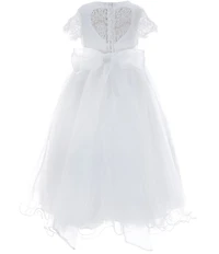 Chantilly Place Little Girls Illusion Lace/Mesh Ballgown
