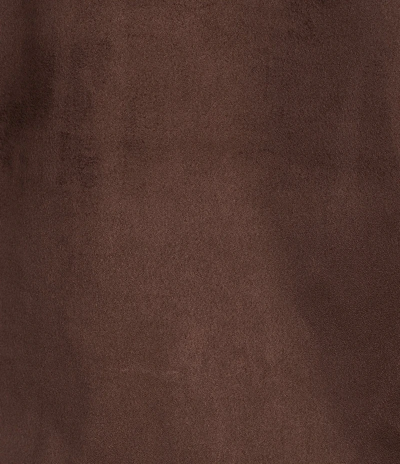 Charlie B. Faux Suede Crew Neck Short Sleeve Top