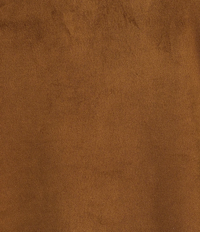 Charlie B. Faux Suede Crew Neck Short Sleeve Top