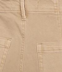 Charlie B. Flat Front Wide Leg Cropped Pants