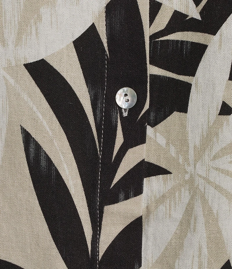 Charlie B. Linen Blend Abstract Print Crew Neck Sleeveless Coordinating Top