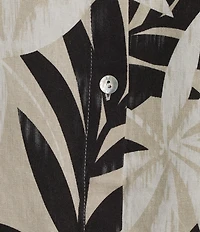 Charlie B. Linen Blend Abstract Print Crew Neck Sleeveless Coordinating Top