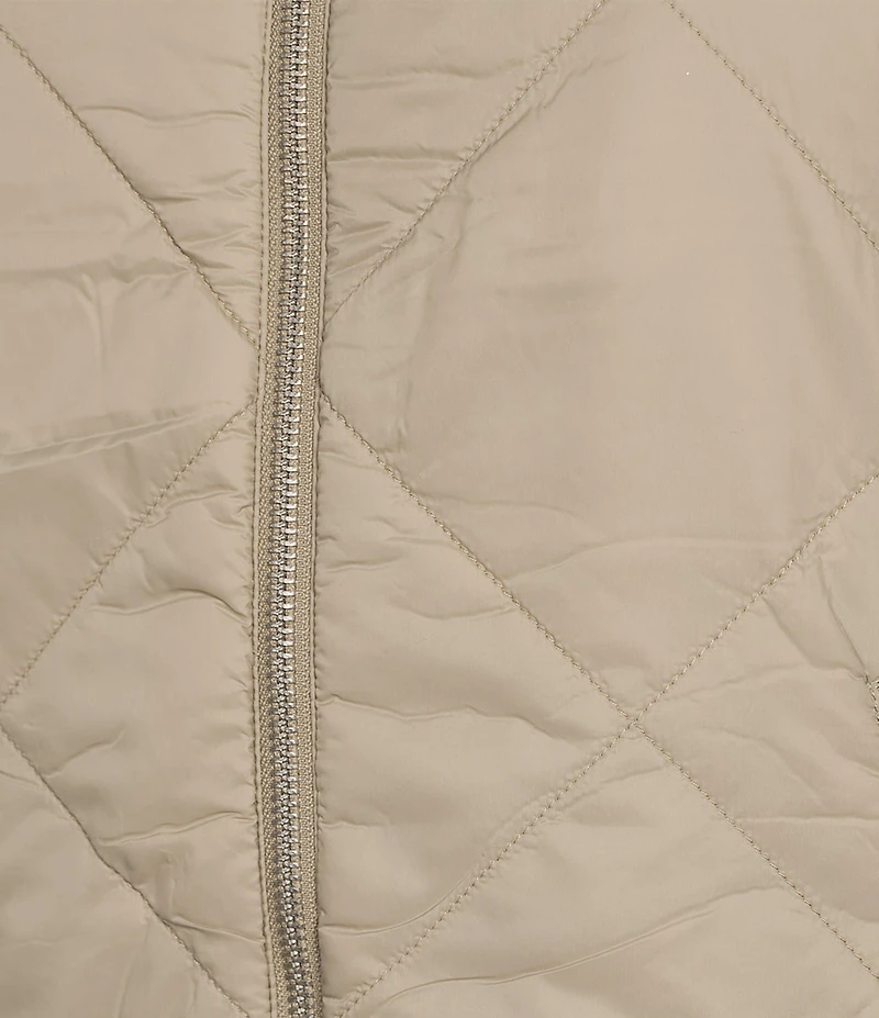 Charlie B. Quilted Faux Fur Reversible Vest