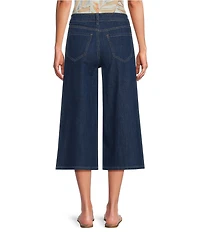 Charlie B. Stretch Denim Cropped Palazzo Jeans