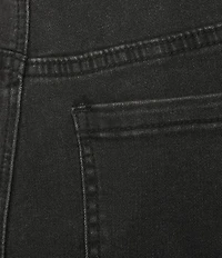 Charlie B. Stretch Denim Velvet Bow Slim Leg Jeans