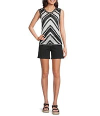 Charlie B. Stretch Twill Flat Front Shorts