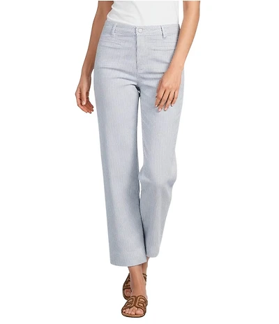 Charlie B. Striped Twill Cropped Length Pants