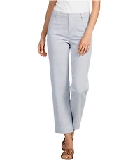 Charlie B. Striped Twill Cropped Length Pants