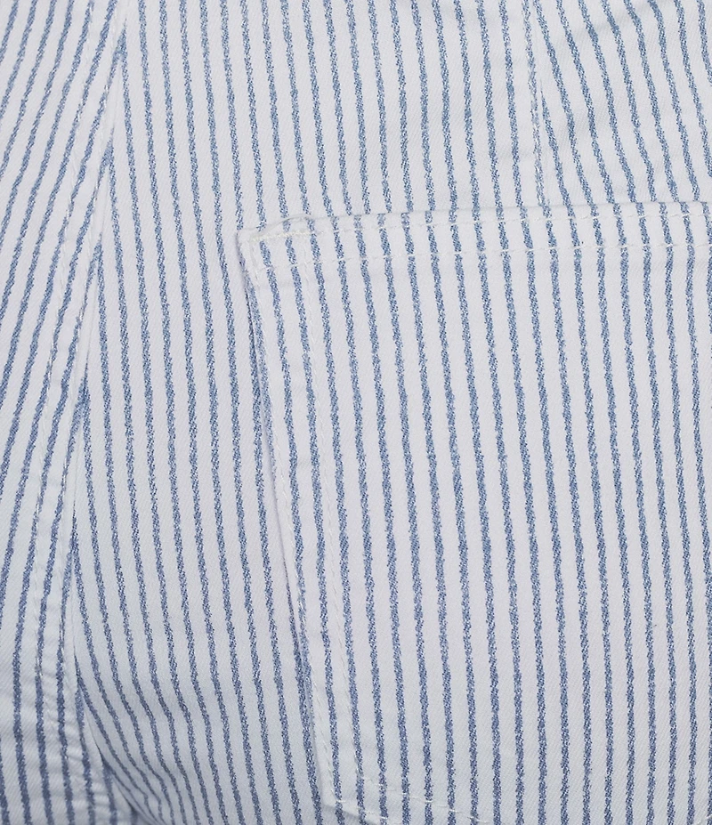 Charlie B. Striped Twill Cropped Length Pants