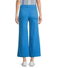 Charlie B. Twill Mid Rise Flat Front Flare Leg Pants