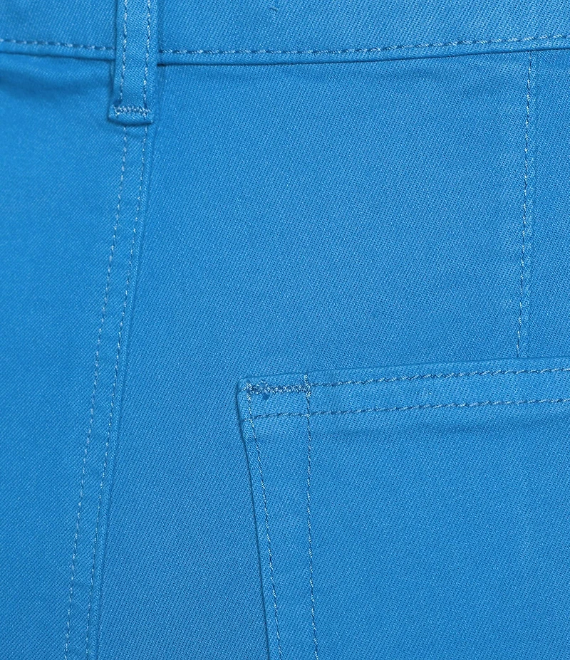 Charlie B. Twill Mid Rise Flat Front Flare Leg Pants