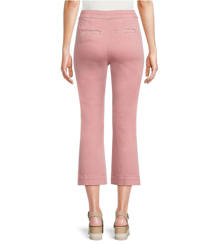 Charlie B. Twill Wide Leg Cropped Bow Pants