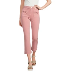 Charlie B. Twill Wide Leg Cropped Bow Pants