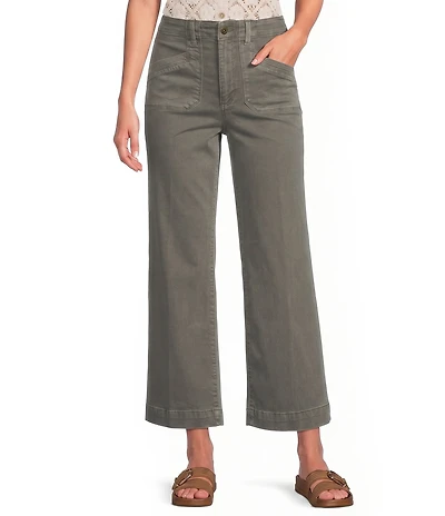 Charlie B. Wide Leg Ankle Length Jeans