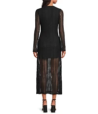Chelsea & Violet Adalyn Lace Tie Front V-Neck Maxi Dress