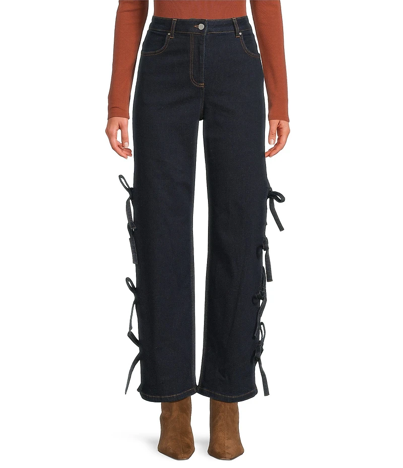 Chelsea & Violet Allegra High Rise Dark Wash Denim Full Length Jeans